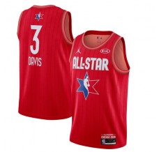 Mænd Trøje Los Angeles Lakers Anthony Davis 3 2020 All-Star Rød Swingman