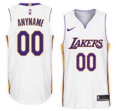 Mænd Trøje Los Angeles Lakers Custom 2017-18 Hvid Swingman