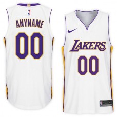 Mænd Trøje Los Angeles Lakers Custom 2017-18 Hvid Swingman