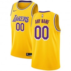 Mænd Trøje Los Angeles Lakers Custom 2018-19 Guld Swingman