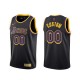 Mænd Trøje Los Angeles Lakers Custom 2020-21 Earned Edition Sort Swingman
