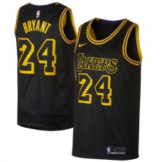 Mænd Trøje Los Angeles Lakers Kobe Bryant 24 2017-18 The City Sort Swingman