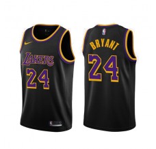 Mænd Trøje Los Angeles Lakers Kobe Bryant 24 2020-21 Earned Edition Sort Swingman