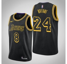 Mænd Trøje Los Angeles Lakers Kobe Bryant 8_24 2020-21 Black Mamba Sort Swingman