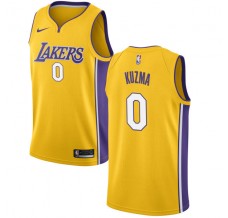 Mænd Trøje Los Angeles Lakers Kyle Kuzma 0 2017-18 Guld Swingman