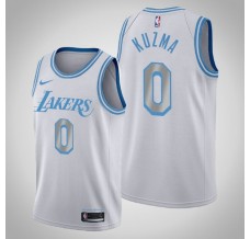 Mænd Trøje Los Angeles Lakers Kyle Kuzma 0 2020-21 City Edition Hvid Swingman