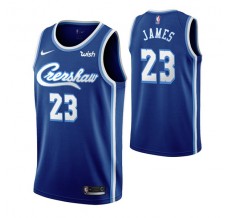 Mænd Trøje Los Angeles Lakers Lebron James 23 2019-20 Retro Blå Swingman