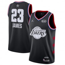 Mænd Trøje Los Angeles Lakers LeBron James 23 2019 All-Star Jordan Sort Swingman