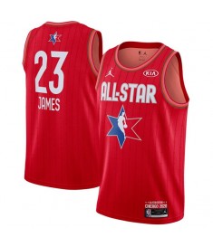 Mænd Trøje Los Angeles Lakers Lebron James 23 2020 All-Star Rød Swingman