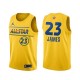 Mænd Trøje Los Angeles Lakers Lebron James 23 All-Star Western Conference Gold 2021 Swingman