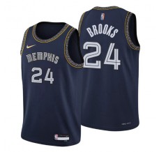 Mænd Trøje Memphis Grizzlies Dillon Brooks 24 2021-22 City Edition Sort Swingman