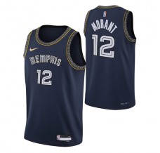 Mænd Trøje Memphis Grizzlies Ja Morant 12 2021-22 City Edition Sort Diamond Swingman