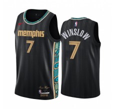 Mænd Trøje Memphis Grizzlies Justise Winslow 7 2020-21 City Edition Sort Swingman
