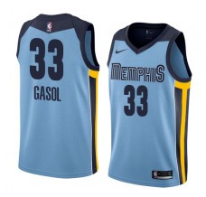 Mænd Trøje Memphis Grizzlies Marc Gasol 33 2017-18 Blå Swingman