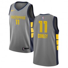 Mænd Trøje Memphis Grizzlies Mike Conley 11 2018-19 The City Grå Swingman