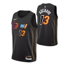 Mænd Trøje Miami Heat Bam Adebayo 13 2021-22 City Edition Sort Swingman