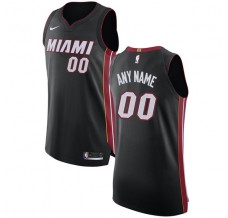 Mænd Trøje Miami Heat Custom 2017-18 Sort Swingman