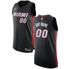 Mænd Trøje Miami Heat Custom 2017-18 Sort Swingman