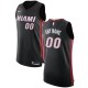 Mænd Trøje Miami Heat Custom 2017-18 Sort Swingman