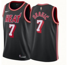 Mænd Trøje Miami Heat Goran Dragic 7 2017-18 Hardwood Classics Sort Swingman