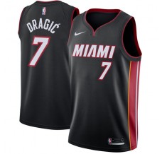 Mænd Trøje Miami Heat Goran Dragic 7 2017-18 Sort Swingman