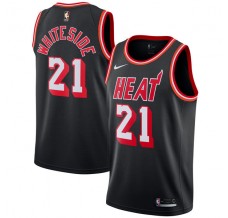 Mænd Trøje Miami Heat Hassan Whiteside 21 2017-18 Hardwood Classics Sort Swingman