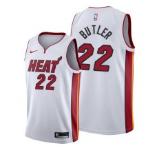 Mænd Trøje Miami Heat Jimmy Butler 22 2019-20 Hvid Swingman