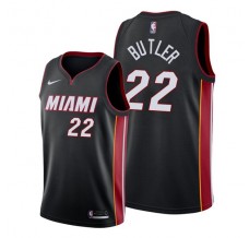 Mænd Trøje Miami Heat Jimmy Butler 22 2019-20 Sort Swingman