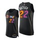 Mænd Trøje Miami Heat Jimmy Butler 22 2021-22 City Edition Sort Swingman