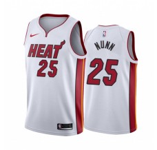 Mænd Trøje Miami Heat Kendrick Nunn 25 2019-20 Hvid Swingman