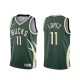 Mænd Trøje Milwaukee Bucks Brook Lopez 11 2020-21 Earned Edition Grøn Swingman