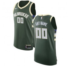 Mænd Trøje Milwaukee Bucks Custom 2017-18 Grøn Swingman