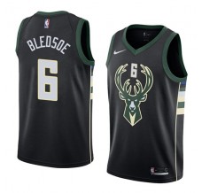 Mænd Trøje Milwaukee Bucks Eric Bledsoe 6 2017-18 Sort Swingman
