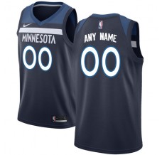 Mænd Trøje Minnesota Timberwolves Custom 2017-18 Navy Swingman