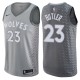 Mænd Trøje Minnesota Timberwolves Jimmy Butler 23 2017-18 The City Silver Swingman