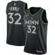 Mænd Trøje Minnesota Timberwolves Karl-Anthony Town 32 2020-21 City Edition Sort Swingman