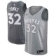 Mænd Trøje Minnesota Timberwolves Karl-Anthony Towns 32 2017-18 The City Silver Swingman