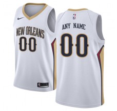 Mænd Trøje New Orleans Pelicans Custom 2017-18 Hvid Swingman
