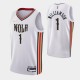 Mænd Trøje New Orleans Pelicans Zion Williamson 1 2021-22 City Edition Hvid Swingman