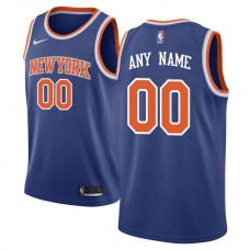 Mænd Trøje New York Knicks Custom 2017-18 Blå Swingman