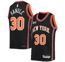 Mænd Trøje New York Knicks Julius Randle 30 2021-22 City Edition Sort Swingman