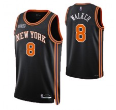 Mænd Trøje New York Knicks Kemba Walker 8 2021-22 City Edition Sort Swingman