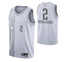 Mænd Trøje Oklahoma City Thunder Alexander 2 2021-22 City Edition Hvid Swingman