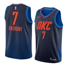 Mænd Trøje Oklahoma City Thunder Carmelo Anthony 7 2017-18 Navy Swingman