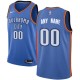 Mænd Trøje Oklahoma City Thunder Custom 2017-18 Blå Swingman