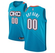 Mænd Trøje Oklahoma City Thunder Custom 2018-19 The City Turquoise Swingman