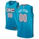 Mænd Trøje Oklahoma City Thunder Custom 2018-19 The City Turquoise Swingman