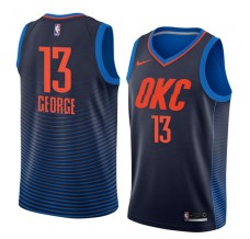 Mænd Trøje Oklahoma City Thunder Paul George 13 2017-18 Navy Swingman