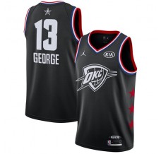 Mænd Trøje Oklahoma City Thunder Paul George 13 2019 All-Star Jordan Sort Swingman