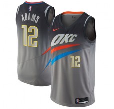 Mænd Trøje Oklahoma City Thunder Steven Adams 12 2017-18 The City Grå Swingman